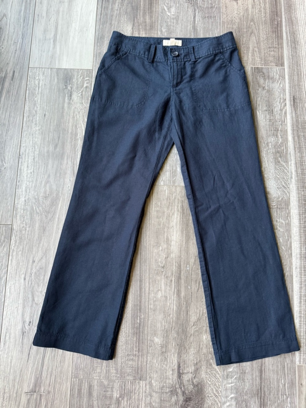 Banana Republic - Navy linen pants (Martin Fit); Size 6